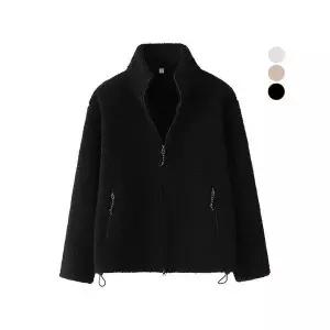 [후앙스]모크넥 양털 후리스 플리스 집업 자켓 점퍼 DRJP4067_P314836324