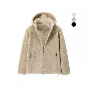 [후앙스]후드 양털 후리스 플리스 집업 자켓 점퍼 DRJP6067_P316227721