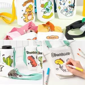 [오피스스쿨] 민화샵 텀블러백 11종류 diy  보온냉백  생활방수 패브릭 꾸미기 고급 물병가방 크로스백 만들기