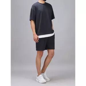 [후앙스]데일리 리버풀 무지 레이어드 반팔티 반바지 세트 BMBP1980_P321530993