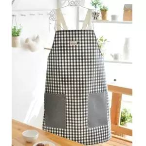 [텐바이텐]모던블랙체크 방수앞치마