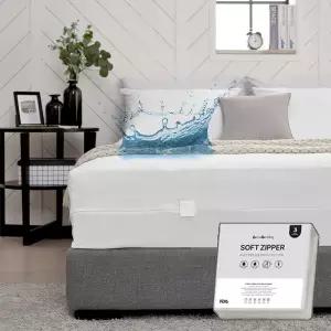 [베네베딩] 소프트 지퍼형 플러스 침대 매트리스 방수커버 SS (110x200x35cm)