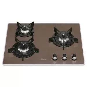 [린나이](하남점)[신세계하남] 린나이 3구 빌트인 가스쿡탑 카라멜브라운 RBR-P6531BRD [케이스 미포함]