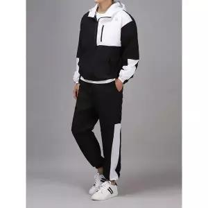 [후앙스]오버핏 타슬란 지퍼배색 아노락 조거 세트 BNBP4550_P329455723