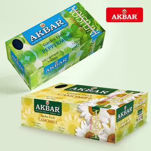 아크바 홍차 허브차 캐모마일 페퍼민트 실론티 얼그레이 티 100티백 (4종 택1)