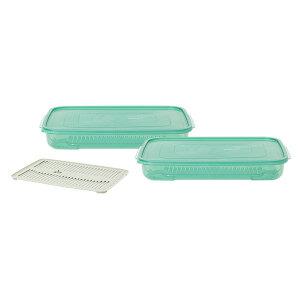 이지앤프리 튼튼이 웨이브킵 냉동실정리용기, 3700ml, 2p+채반1p, 1세트