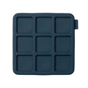 디아르 국내산 플래티넘 실리콘 얼음 트레이 다진마늘 큐브, 9구, 다크네이비, 1개