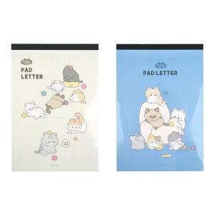 냥냥 패드 편지지  2개세트  손 편지 군인 곰신 선물