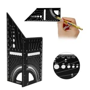 B-1 멀티 제도자 CZ-MADR-922 알루미늄자 눈금자 수직자 목공자 각도자 