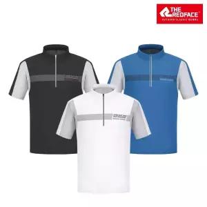 [레드페이스 본사] 남성 이엑스 쿨 마운틴 하프 짚 티셔츠 REWMTSM21016