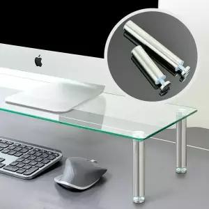 비컴피 강화유리 높이조절 모니터 받침대 높은 컴퓨터 아이맥 거치대