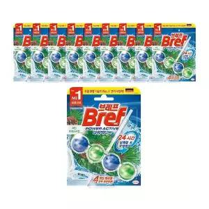 브레프 파워액티브 변기세정제 파인 포레스트향, 10개