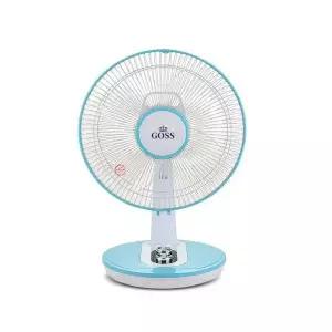 고스 탁상용 4엽 미니 선풍기 GSF-9936KN 블루 12인치 소형 좌우 상하 조절