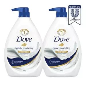 도브 바디워시 뷰티너리싱 1L 2개