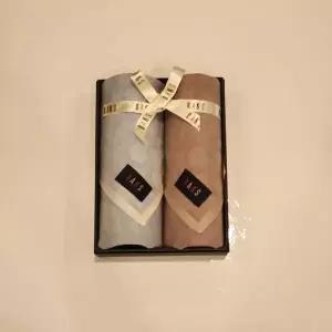 [닥스ACC][대구백화점SG]  DW03번_남녀2매 콩섬유 손수건 세트