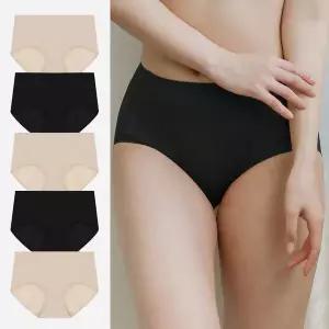 [하프클럽/판도라by비비안]판도라by비비안 여성 심리스 팬티 요가 레깅스 맥시 5매 세트