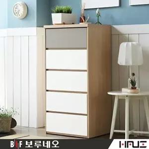 [보루네오]아르메 그레이 600 5단 서랍장