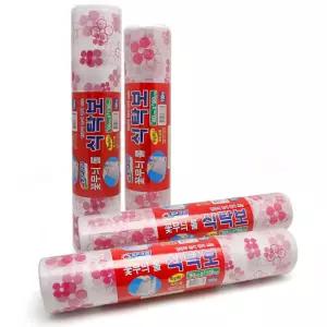 꽃무늬 식탁비닐 일회용 롤식탁보 90x130x100매 인쇄 테이블보 횟집 뷔페 식당 상커버 가게