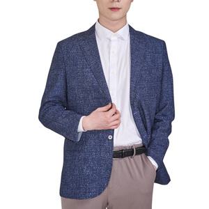 봄 여름 중년 남성 정장 콤비 자켓 남자 체크 마이 50대 세미 신사