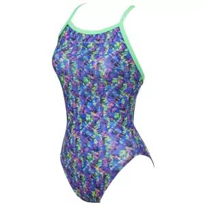 티에스나인 여자 실내 수영복 탄탄이 원피스 강습용 스윔웨어 네온아트 멀티