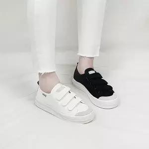 스베 국산 세줄 벨크로 미니라벨 캔버스 스니커즈 3cm