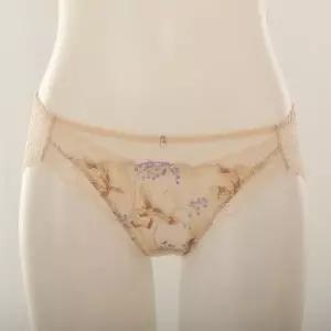 [와코루](본점)[이월상품]와코루 튤레이스와 스트레치 레이스가 매치된 여성 레이스팬티 (DPT0449A)
