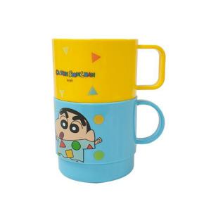짱구 손잡이 도형컵 2P ch/ 어린이 물컵 양치컵