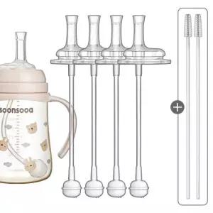 순수아 더블하트 젖병 호환 교체용 리필 스파우트 꼭지 추 빨대