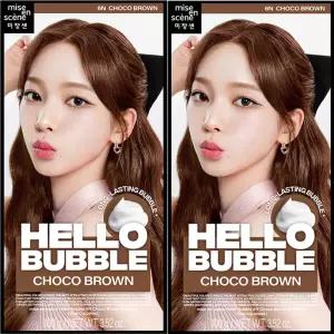 미쟝센 올뉴 헬로버블 6N초코브라운 x2 밀크 브라운의 정석 발색좋은 셀프염색