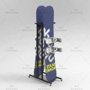 스노우보드 거치대 양면형 진열대 스케이트 서핑 보드 스키 스탠드 정리대