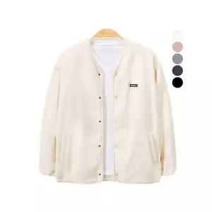 [후앙스]오버핏 노카라 보아털 후리스 자켓 가디건 PWJP3046_P371327653