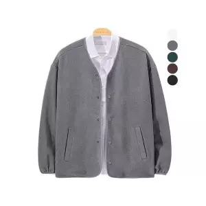 [후앙스]오버핏 소프트 스냅단추 후리스 가디건 SBJP8132_P371327675