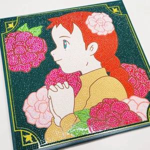 보석십자수 diy만들키트 캔버스형 25x25 빨간머리 앤-간절한 기도