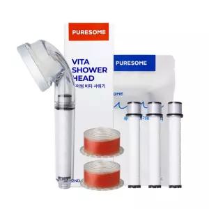[6개월세트] 비타샤워기+필터1팩+비타필터오렌지2개