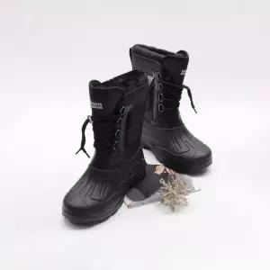 /베리콕 남성 블랙 기모안감 미들장화 끈조임 겨울 방한부츠