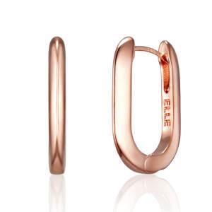 [엘르주얼리]14K GF 베이직 스퀘어 원터치 링 귀걸이 ELGPEE551