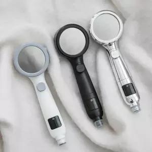 맨사템 온오프 온도표시 고수압 필터 샤워기 헤드 수압상승