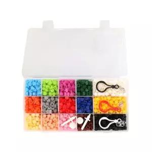 (CL) 디폼블럭 8mm 15색 부자재 세트 소 약 1650개 도안책증정 (S02)