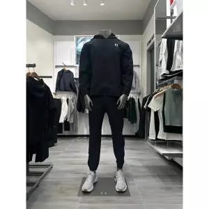 [언더아머](대전신세계)1386555-001 1386558-001 블랙 남성 UA 바이브 우븐 윈드브레이커 조거카고팬츠 ...