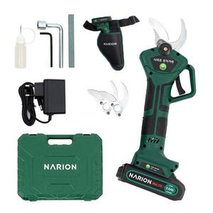 나리온 21V 28mm 무선 전지가위 NJ-028R 충전 전동 가위 나무 가지치기