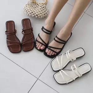 투웨이 샌들 뮬 두가지 스타일 에페 스트랩 뮬 샌들 슬리퍼