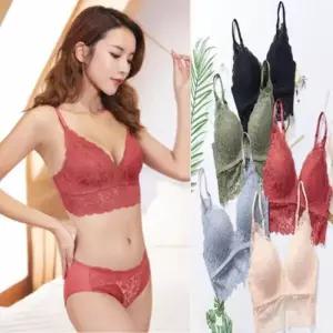 /옷자락 여자 브라렛 노와이어 브라 5컬러 세트