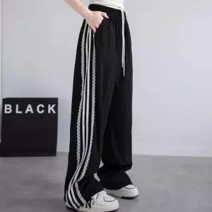 여성 데일리 레이스 나일론 와이드 트레이닝 팬츠 바 (WFHRBGU)