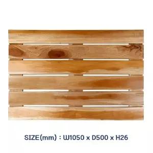 욕실용 원목 발판-특대 약105x50cm/화장실/깔판/마루/매트/베란다/발판/욕실/발/판/현관/받침/변기/안전