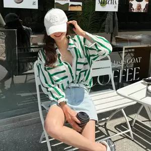 [난닝구] 퍼스콘 스트라이프셔츠