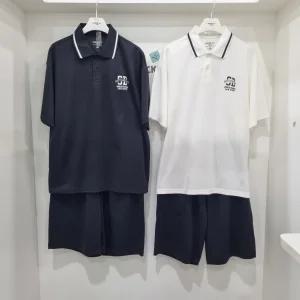 [행텐주니어]쿨링 카라 반팔티 5부 밴딩 바지 세트14520-030-401-32