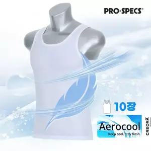 프로스펙스 에어로쿨 남성 런닝 10매 세트 여름 쿨소재 이너웨어 나시 민소매 기능성 런닝