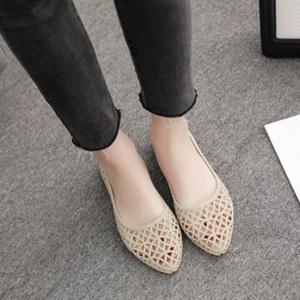 여성 아쿠아 젤리슈즈 젤리샌들 플랫 부드러운 신발 3color