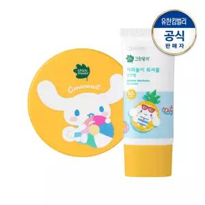 그린핑거 시나모롤 순한 무기자차 선쿠션12g+워셔블 선크림80ml
