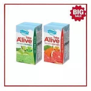 동원 덴마크 테이크얼라이브 블러드오렌지 120mL x 24개 + 샤인머스캣120mL x 24개